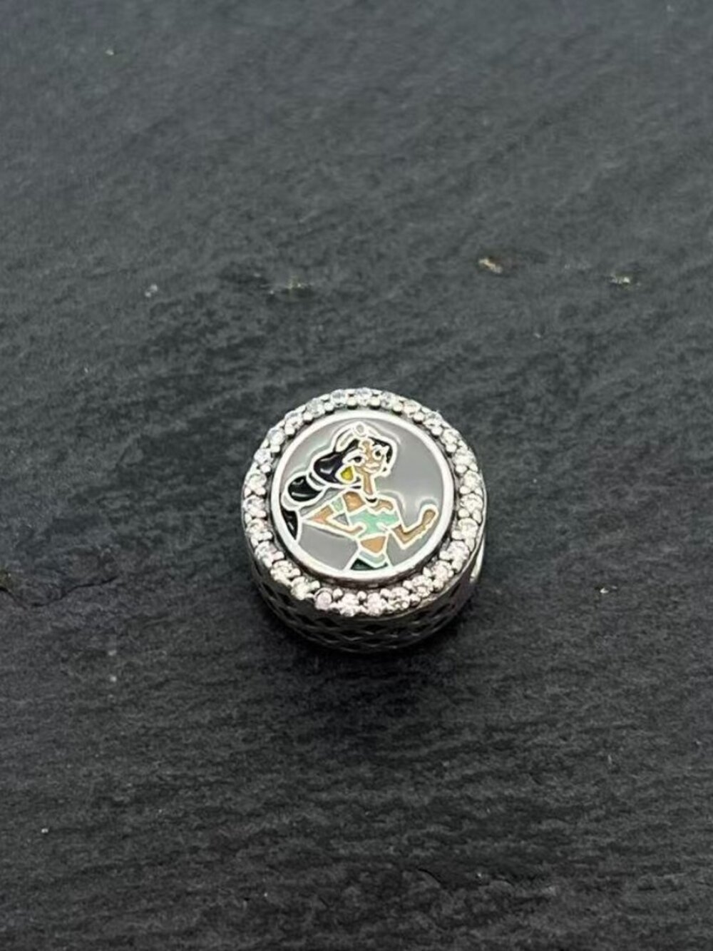 Pandora Disney Princess 5K Jasmine Bead Charm Sterling Silver Jewelry